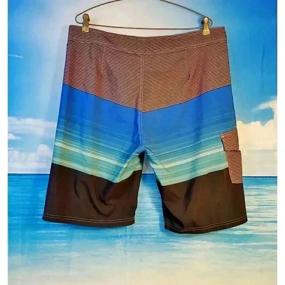 GIANT 36 Mens Boardshort Swim Bathing Suit CARGO pants bottoms size 36 - Picture 2 of 5
